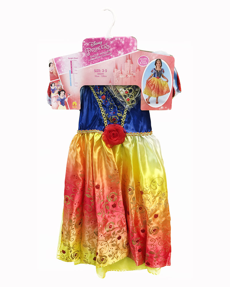 Snow White Deluxe Costume | Satin Bodice Skirt & Tiara Kids