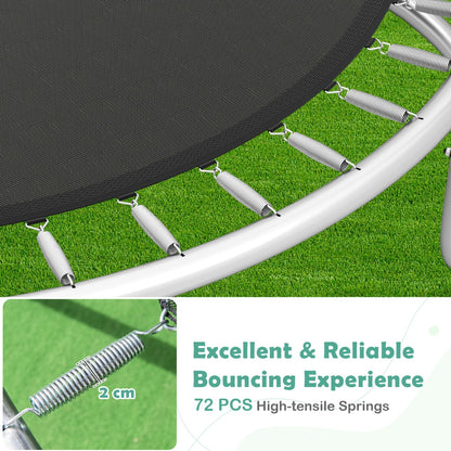 Green Outdoor Heavy Duty Trampoline With Enclosure Net