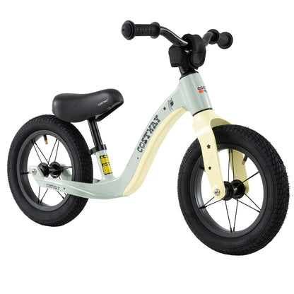 12 Inch Balance Bike | Adjustable Seat & Rotatable Handlebar Green