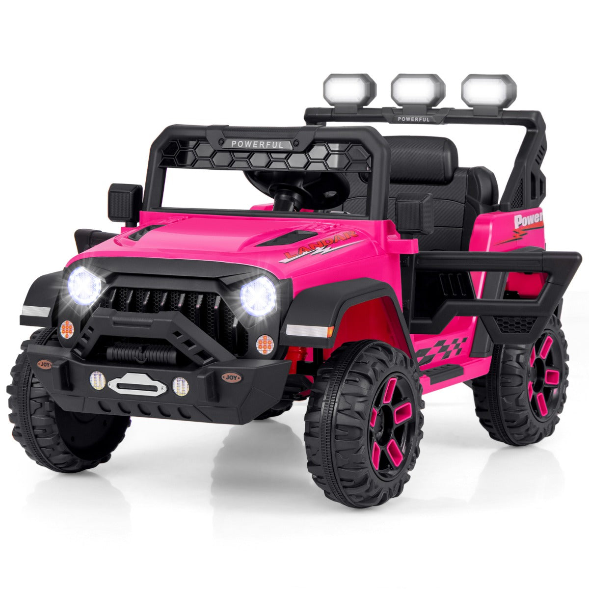 Pink 12V Kids Electric Ride On Truck | Remote controlled, fun and stylish transportation for children.