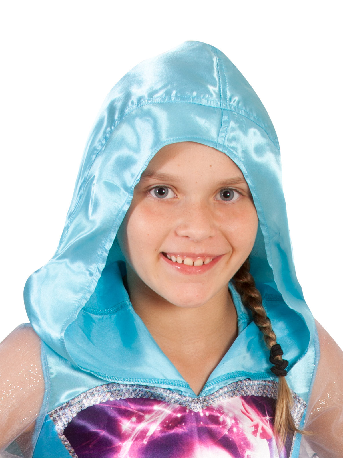 Elsa Frozen Disney Princess hooded dress costume for girls, perfect for imaginative play at home