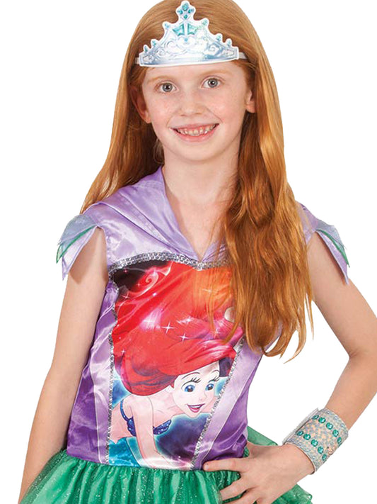 Kids Ariel Hooded Costume Dress, perfect for imaginative play at home or themed parties.