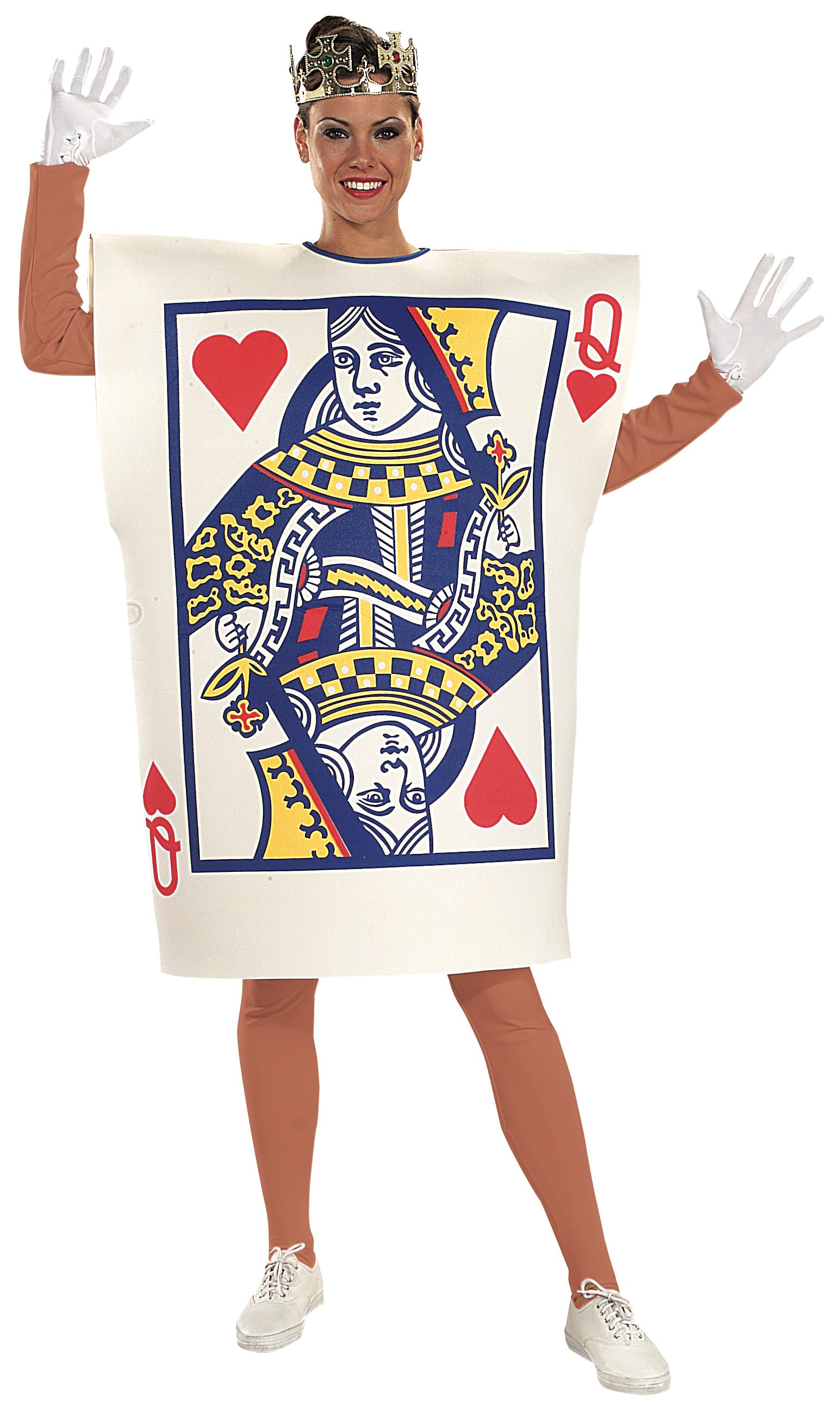 QUEEN OF HEARTS PLAYING CARD COSTUME ADULT