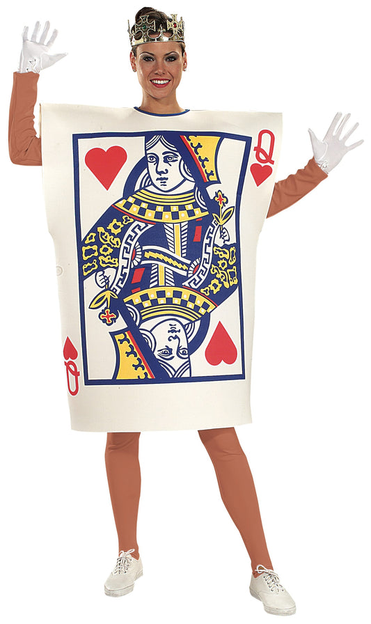 QUEEN OF HEARTS PLAYING CARD COSTUME ADULT