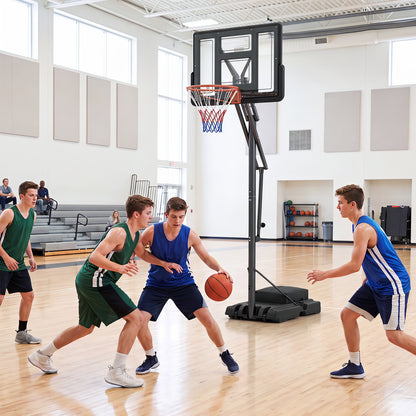 Costway 170-305 cm Outdoor Portable Basketball Hoop with Sandbag and 2 Nets