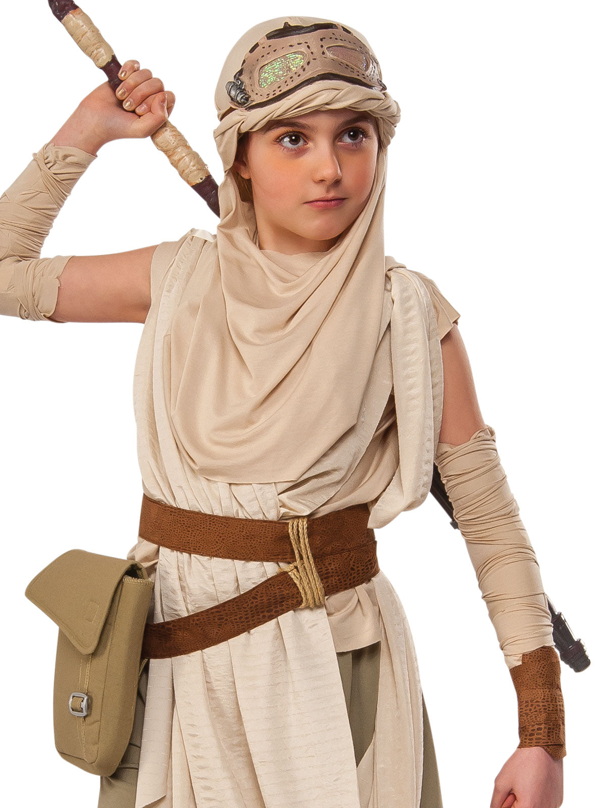 Rey Star Wars Kids Deluxe Costume Set - Official Disney Licensed outfit for playtime.