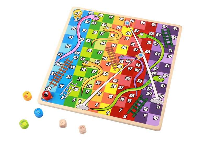 Tooky Toy 2 in 1 Game Ludo Game, Snakes and Ladders 