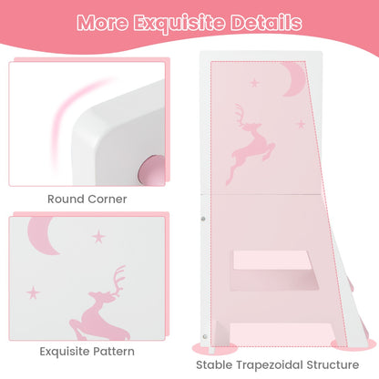 Learning Tower Pink | Adjustable Footstep & Drawing Board