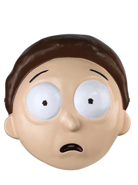 Rick and Morty Morty Vacuform Half Mask for kids dress-up play at home.