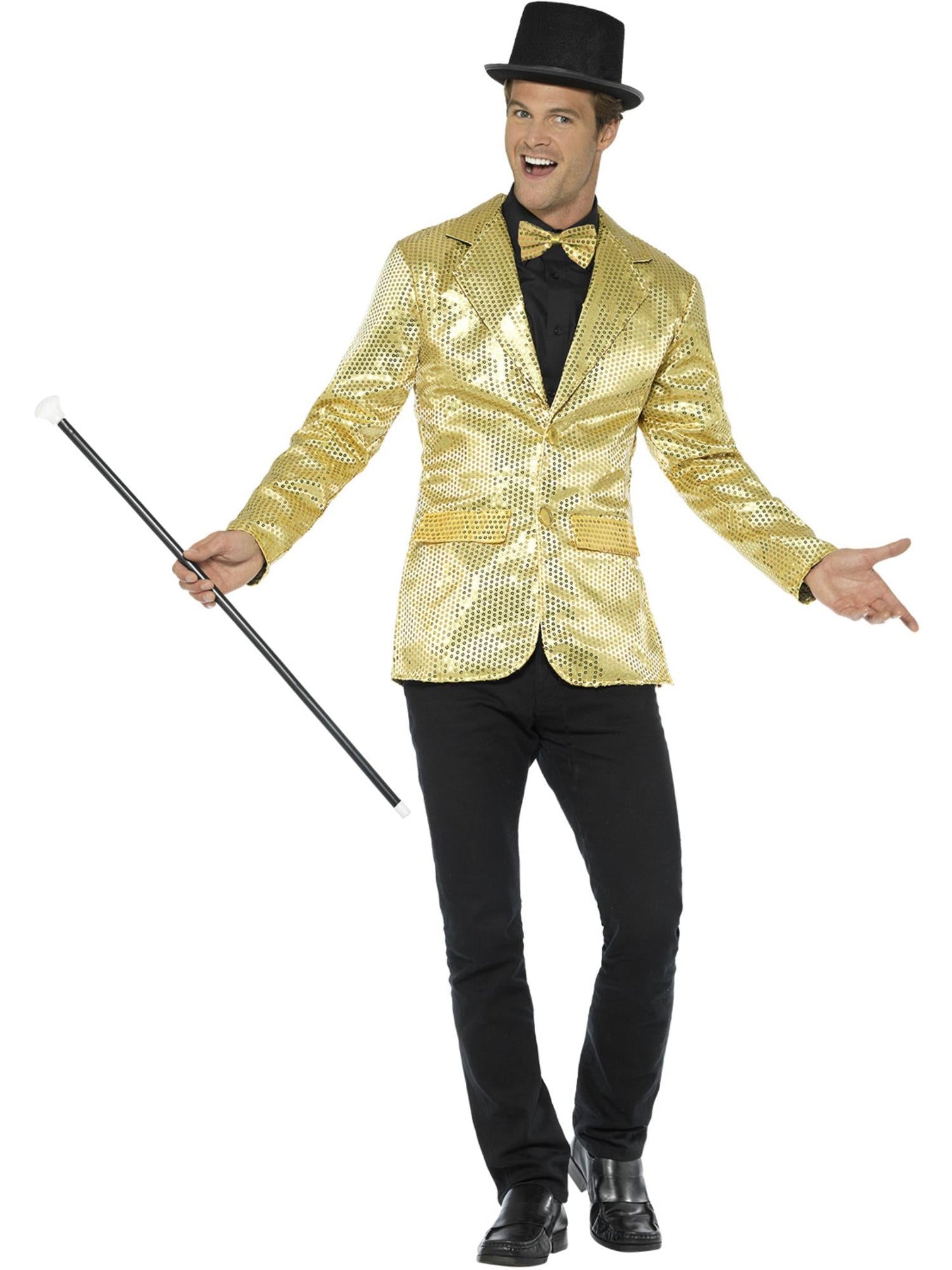 Men's Sequin Gold Jacket | Disco Party Costume | Versatile