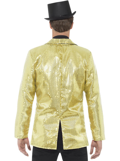 Men's Sequin Gold Jacket | Disco Party Costume | Versatile