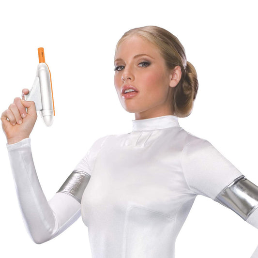 Star Wars Padme Amidala Blaster Toy Gun for imaginative play at home by kids.