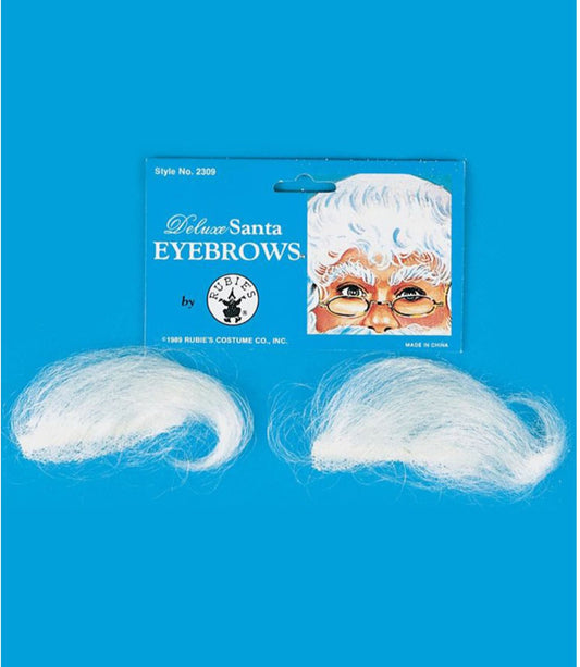 Santa eyebrows deluxe accessory for childrens Christmas costumes, adding festive fun at home.