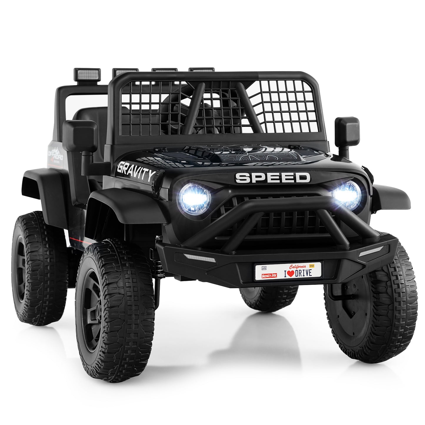 24V Black Ride-On Car | Remote Control & Dual Motors