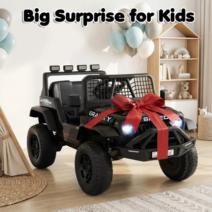 24V Black Ride-On Car | Remote Control & Dual Motors