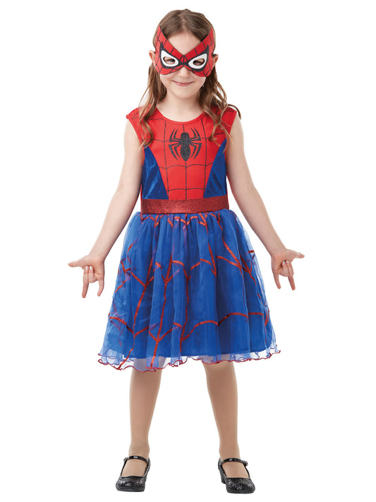 Spider-Girl Marvel Costume with Deluxe Tutu for Kids, ideal for imaginative play