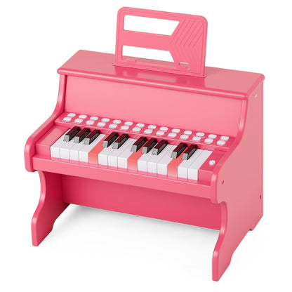25 Key Mini Digital Piano | Teaching Mode & Lights | Pink