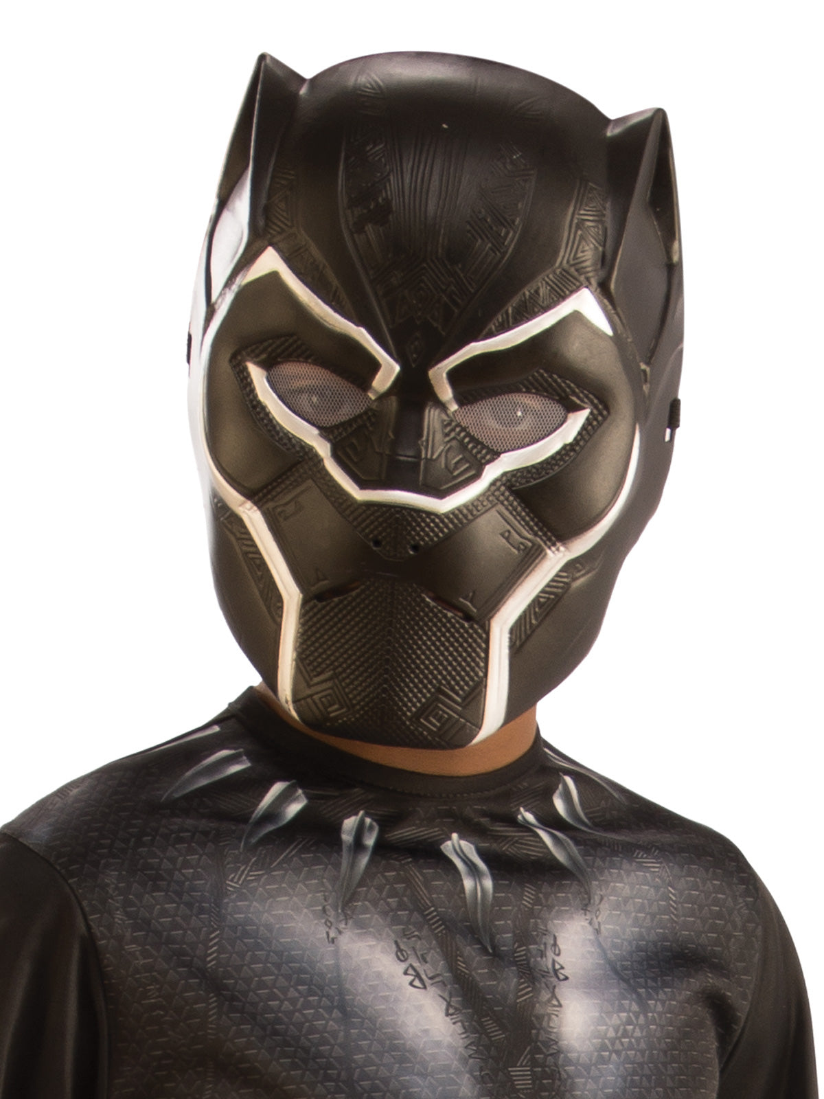 Black Panther Marvel Kids Costume with Mask - Ideal for home play and pretend superhero fun.