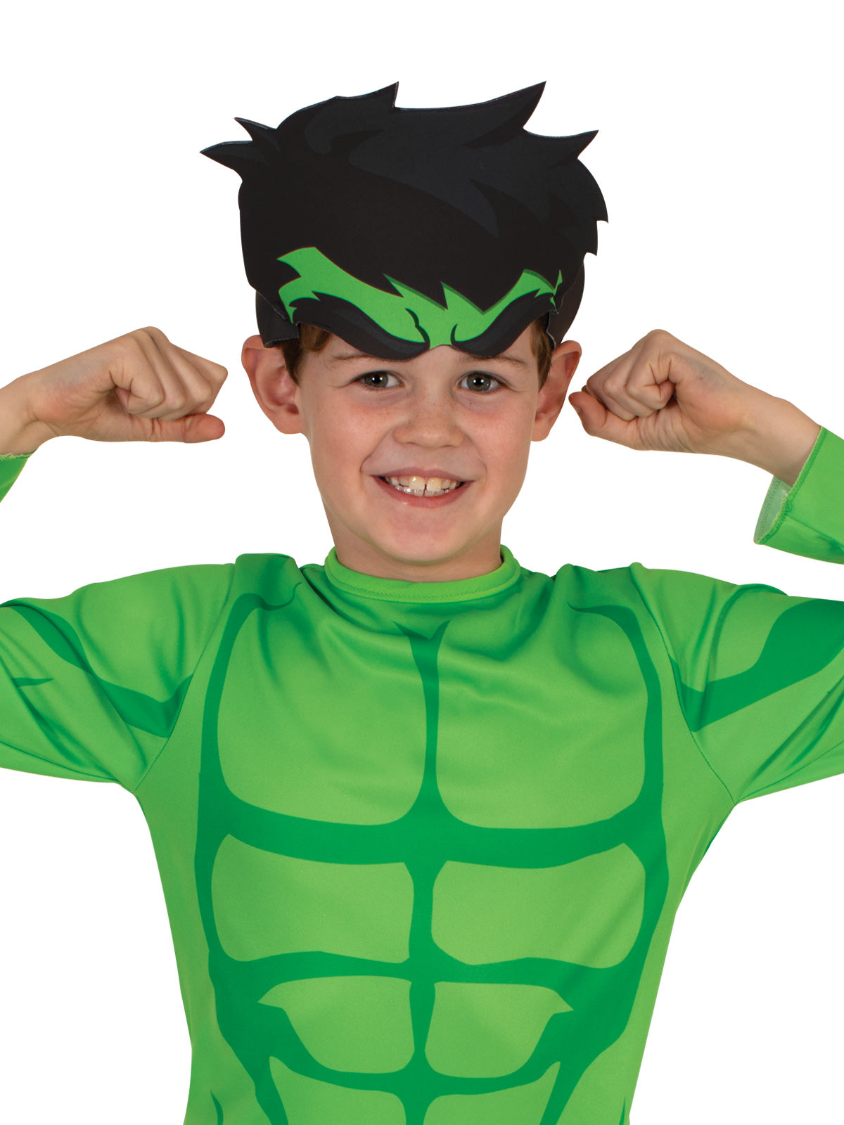 Green Hulk Costume | Kids Jumpsuit with Mask | Marvel Licensed