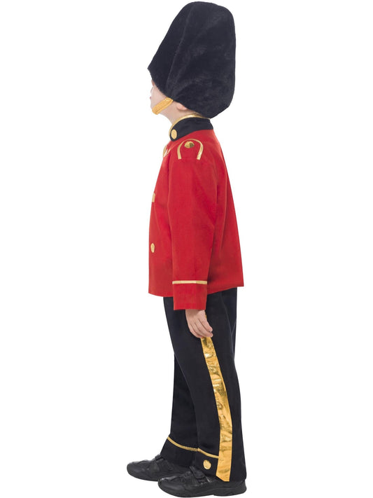 Busby Guard Soldier Costume | Red Jacket Gold Trim | Kids Dress Up