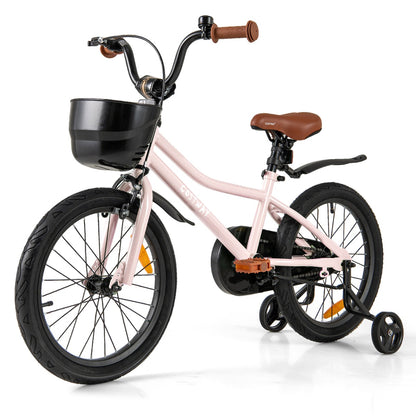 Kids Bike Pink 18 Inch | Adjustable Height Dual Brake System