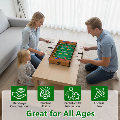 2 In 1 Natural Green Game Table | Foosball & Hockey Fun
