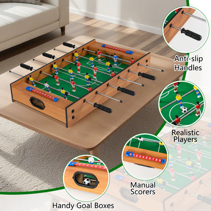 2 In 1 Natural Green Game Table | Foosball & Hockey Fun