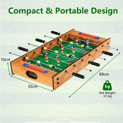 2 In 1 Natural Green Game Table | Foosball & Hockey Fun
