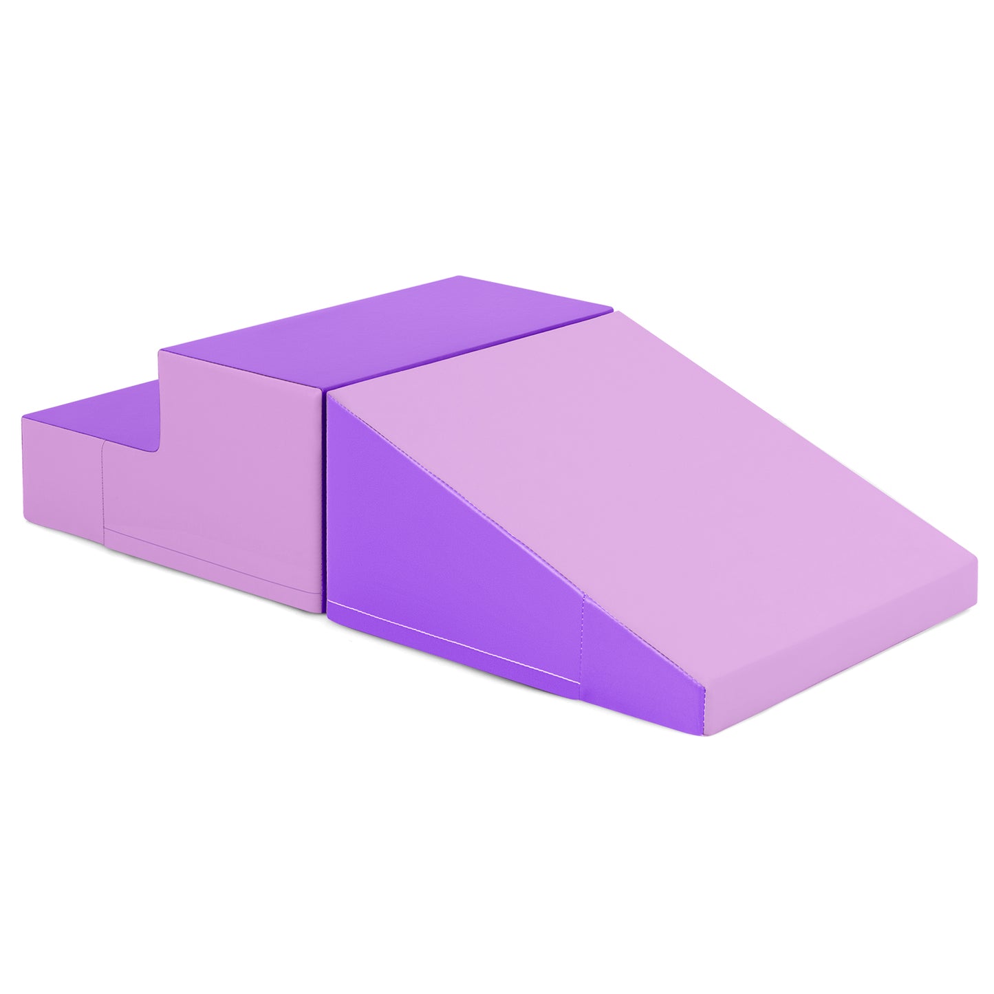 2 Piece Soft Foam Block Play Set | Climb Slide Crawl | Purple