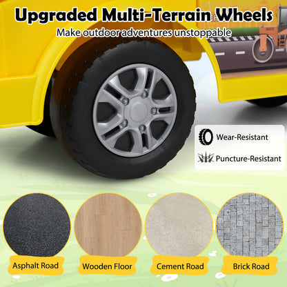 Yellow 2-in-1 Ride On Excavator | Detachable Trailer & Sounds