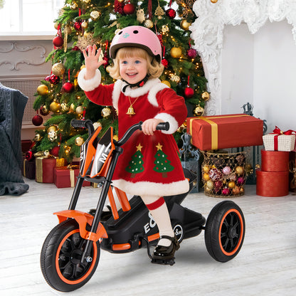 Orange 3-Wheel Kids Tricycle | Non-Slip Pedals & Handlebars