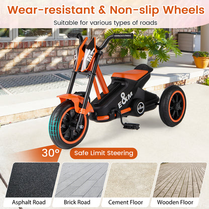 Orange 3-Wheel Kids Tricycle | Non-Slip Pedals & Handlebars