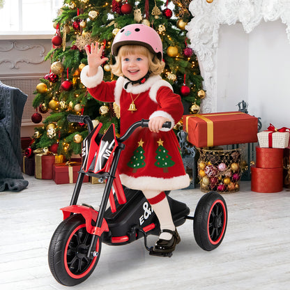 Red 3 Wheel Kids Tricycle | Non-Slip Pedals & Handlebars