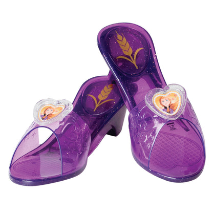 Disney Princess Anna light-up jelly shoes for kids, perfect for dress-up play at home.