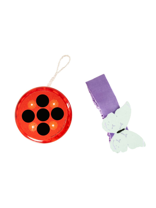 Miraculous Ladybug light-up yoyo & color-changing wristlet set for fun play at home.