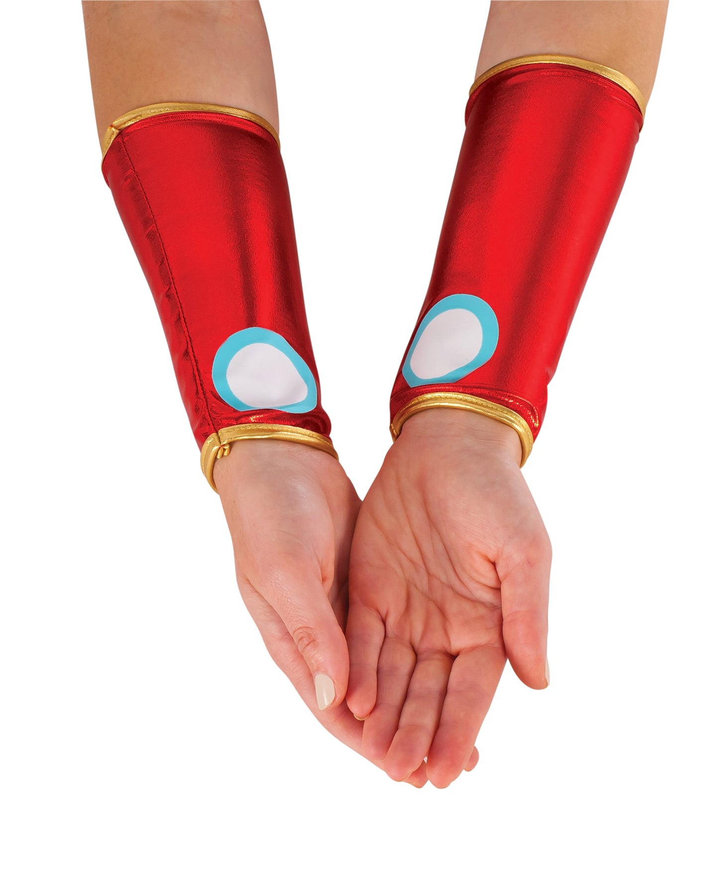 Kids Iron Rescue gauntlets, perfect superhero accessory for imaginative play at home.