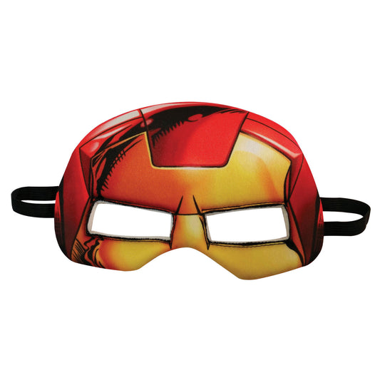 Iron Man plush sleep mask with superhero design for kids comfortable bedtime.