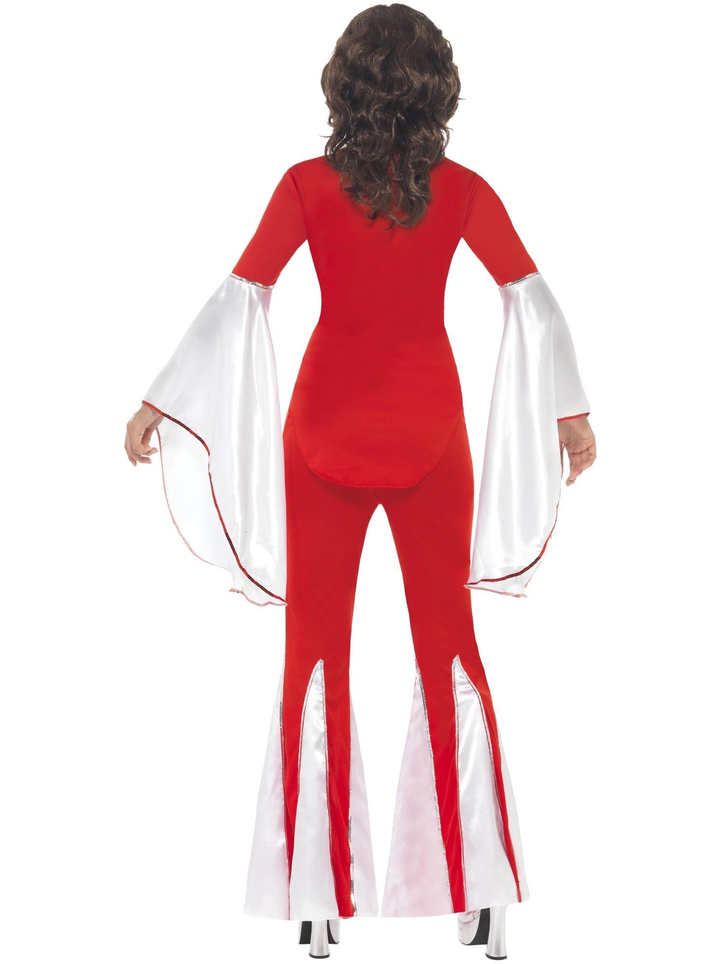 Super Trooper Red & Silver 70s Disco Womens Costume | Dance