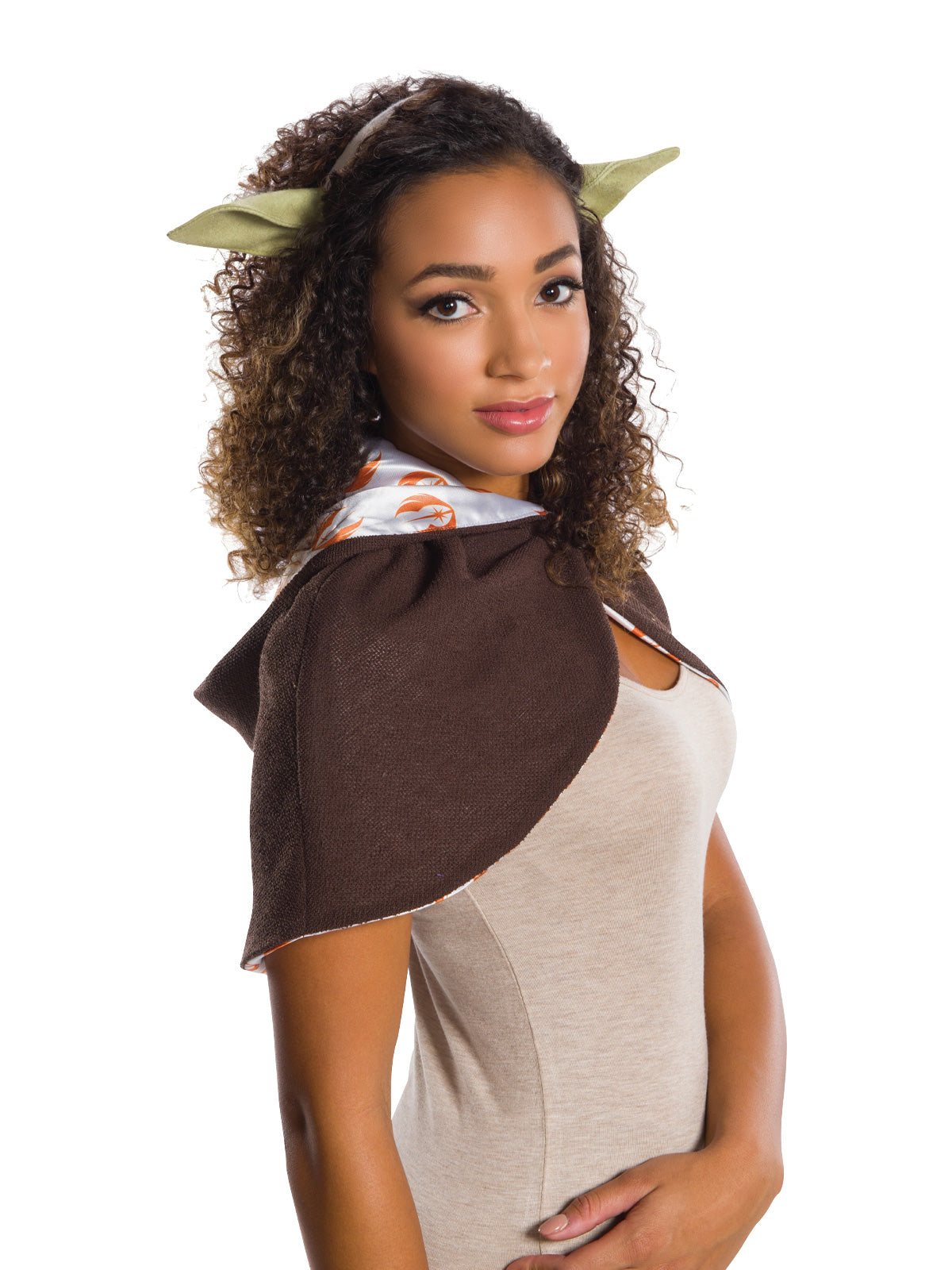 Star Wars Yoda Ears Headband for Adults, licensed costume accessory, perfect for themed parties.