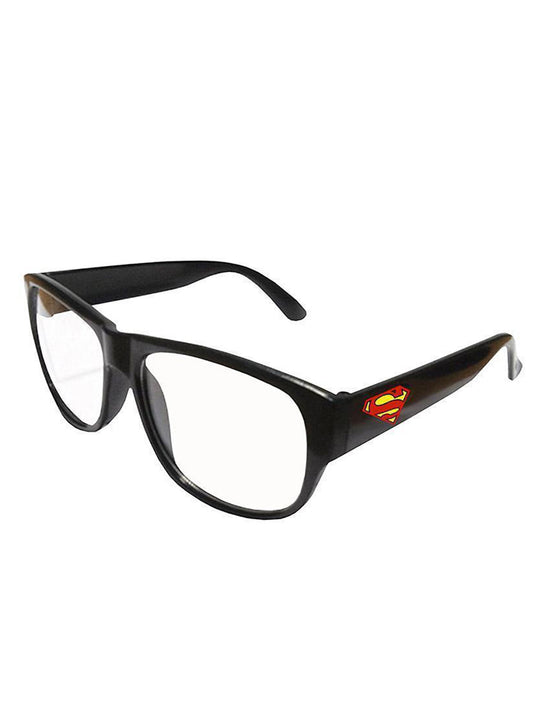 Superman Clark Kent Glasses for Kids - Authentic DC Comics Costume Accessory with superhero appeal.