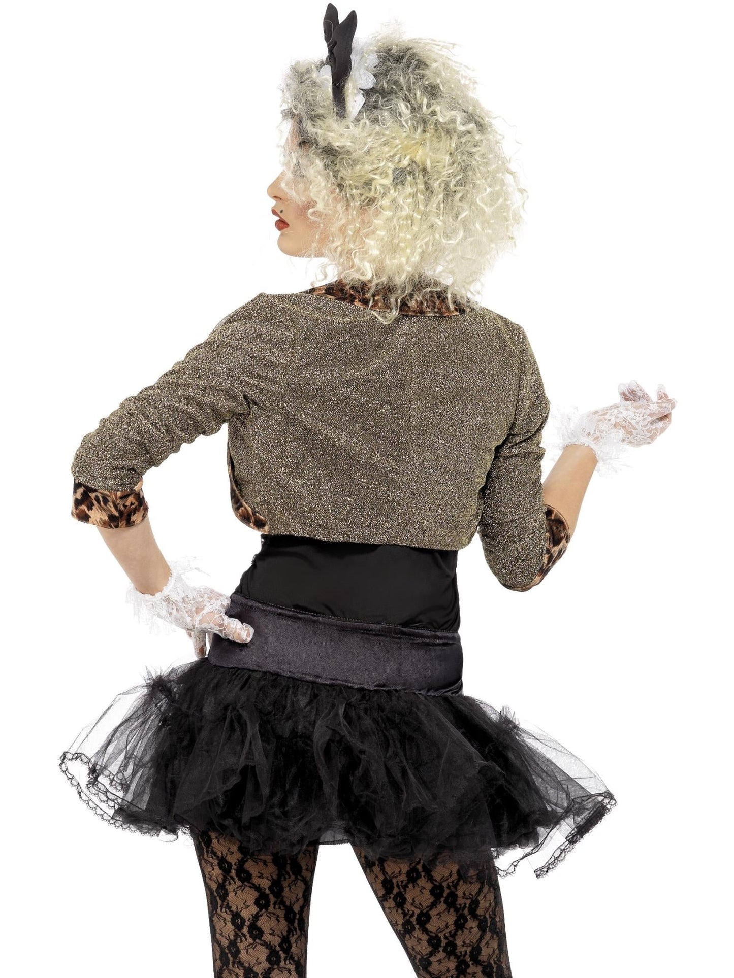 80s Wild Child Costume for Adults | Black Tutu & Lace Outfit