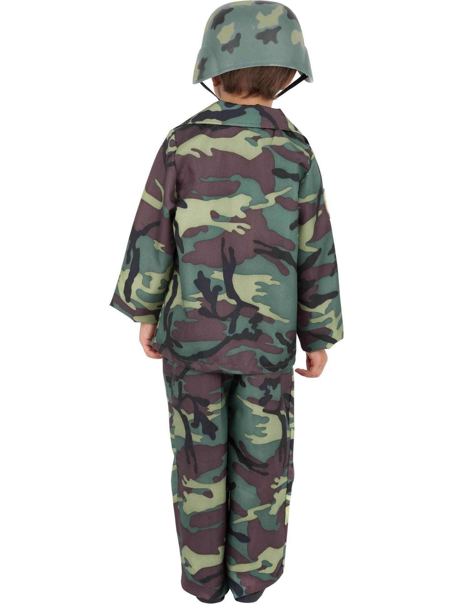 Army Boy Green Camouflage Costume | Jacket Pants Backpack Set