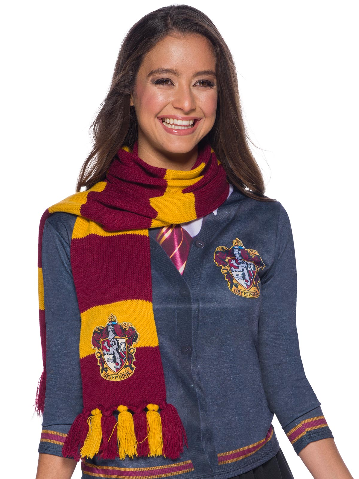 Gryffindor scarf for kids, perfect for Harry Potter costume play and home wear.