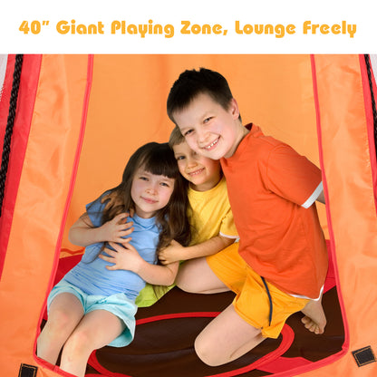2 In 1 Tree Tent Swing Set | Green Adjustable Hanging Ropes