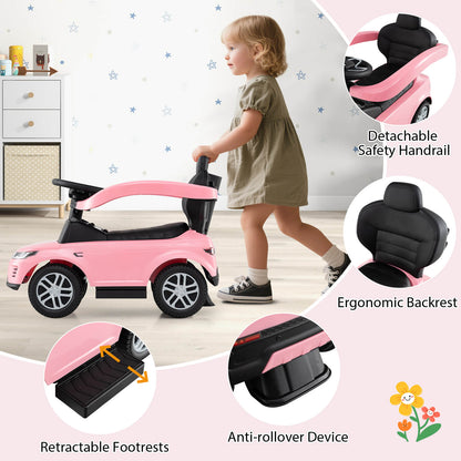 Pink Land Rover Discovery 3-in-1 Push Car | Toddler Ride On