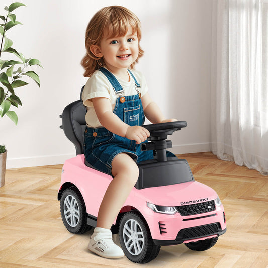 Pink Land Rover Discovery 3-in-1 Push Car | Toddler Ride On