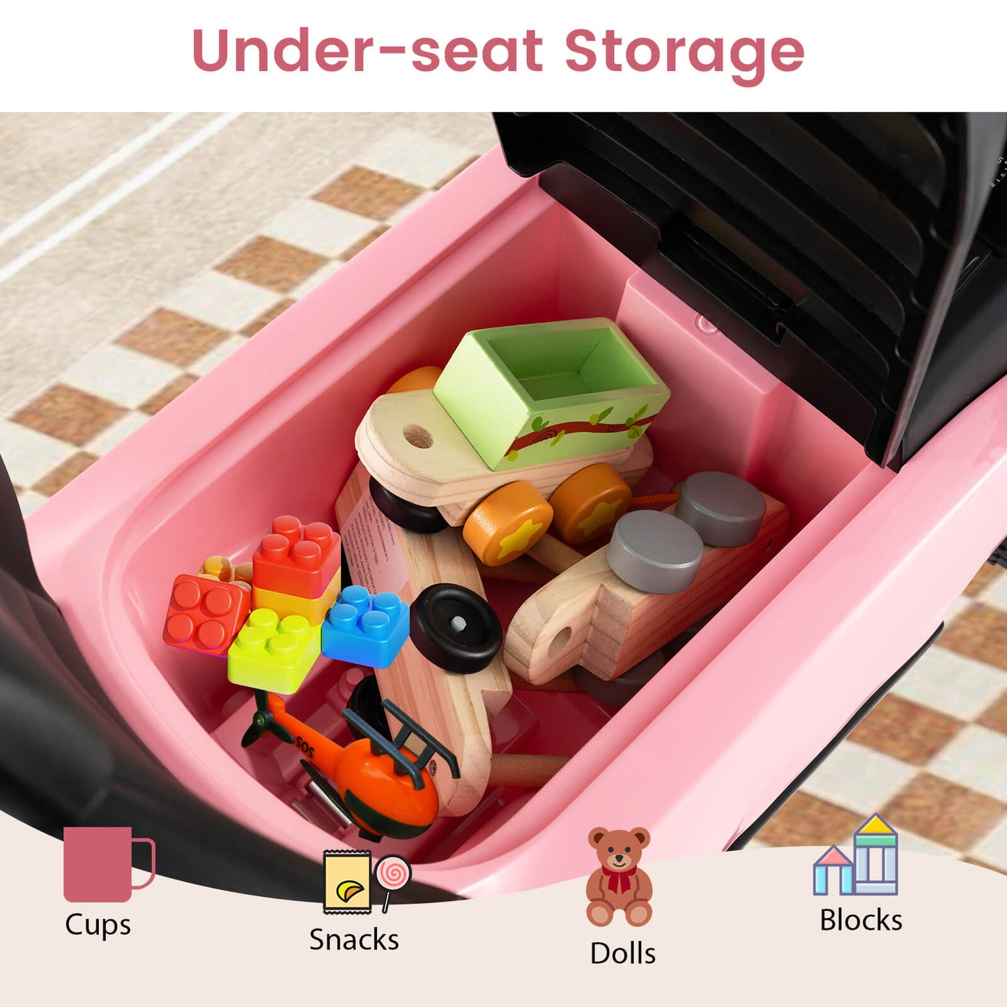Pink Land Rover Discovery 3-in-1 Push Car | Toddler Ride On