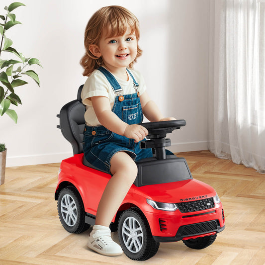 Red Land Rover Discovery 3-in-1 Push Car for Toddlers