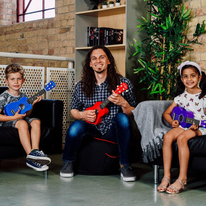 3rd Avenue Red Soprano Ukulele, perfect for kids music fun at home.