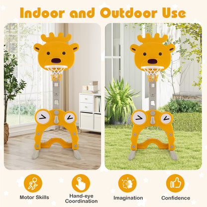 4 In 1 Sports Toy Set | Basketball Soccer Golf Ring Toss Green